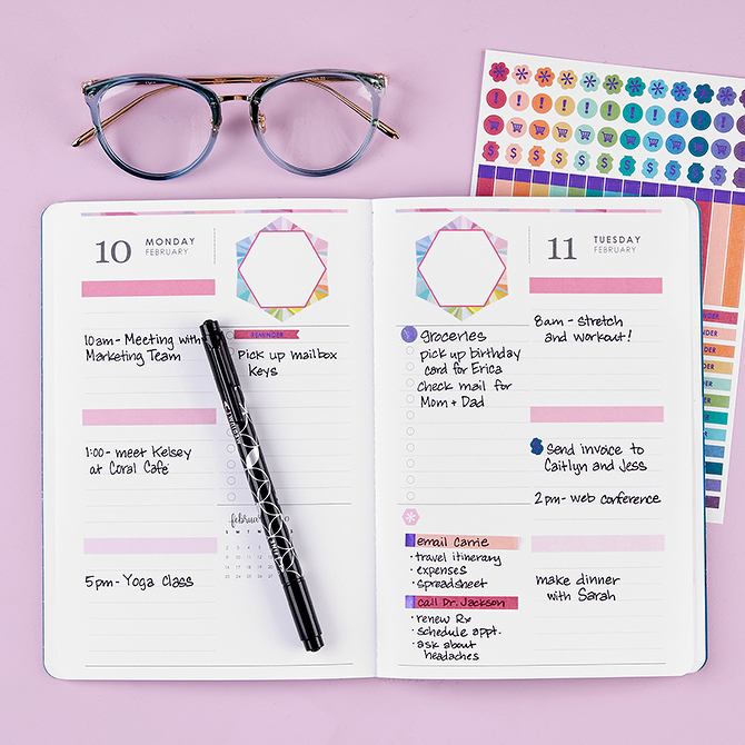 Erin Condren daily planner for freelancers