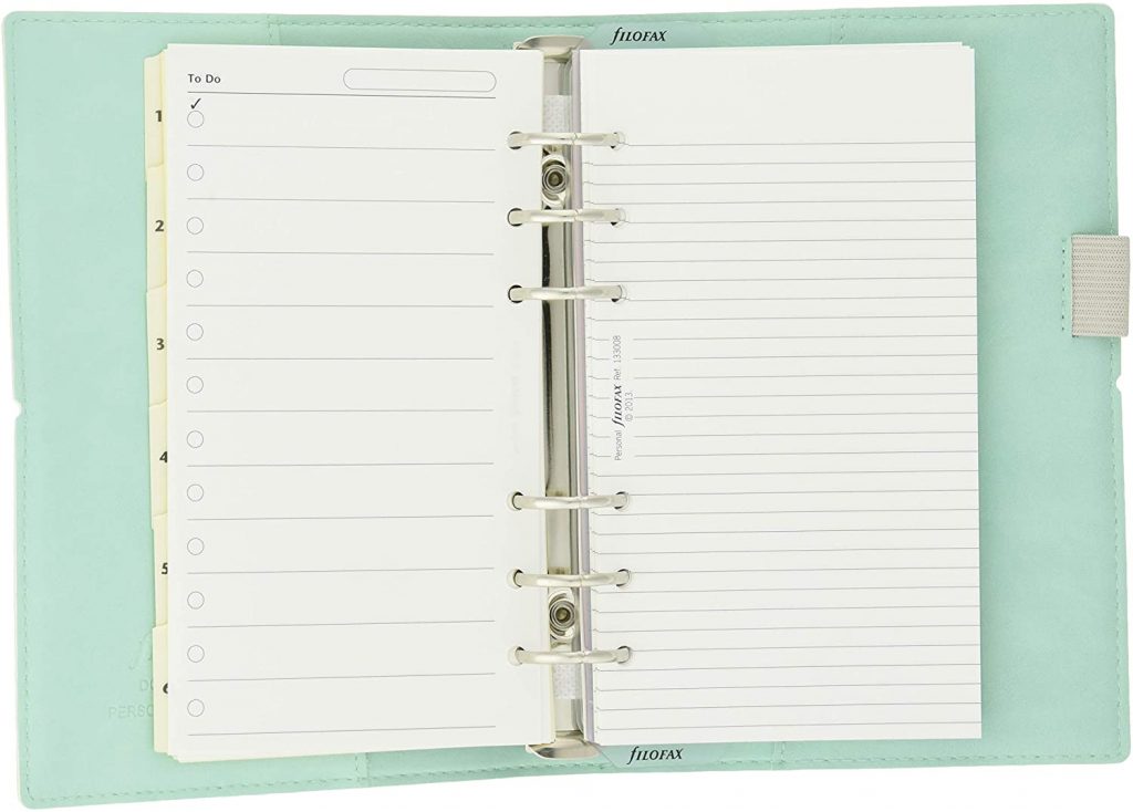 Filofax daily planner for freelancers