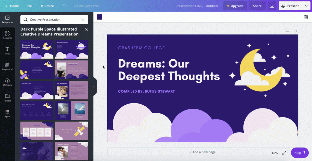 Canva Review Template