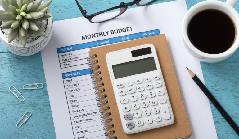 Monthly budget savings