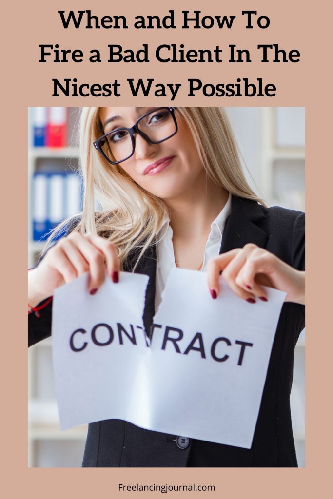 When and How To Fire a Bad Client In The Nicest Way Possible