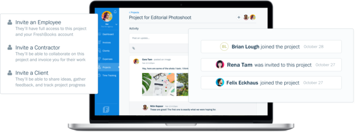 Projects management Freshbooks