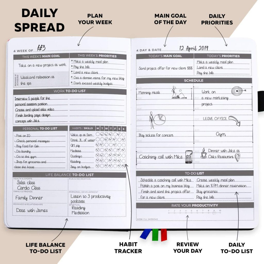 Clever Fox daily planner for freelancers